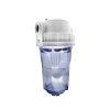 Carcasa para Filtro 4,5" x 10" transparente DOBLE o-ring Eco premium salida 1"