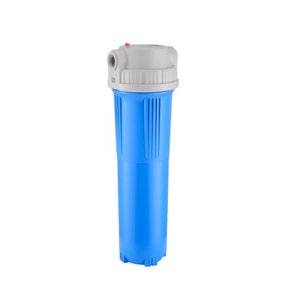 Carcasa para filtro 4,5" x 20" azul DOBLE o-ring Eco premium salida 1"