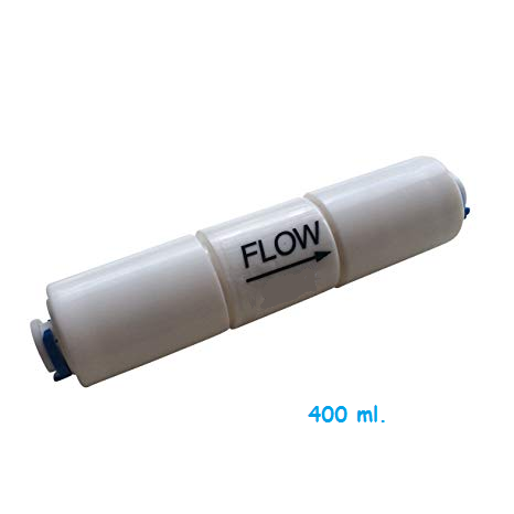 Reductor de flujo de agua de 400 ml, con conexión rápida de 1/4.